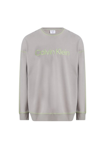Calvin Klein L/s Sweatshırt Erkek Gri Sweatshirt