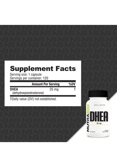 Nutrabio, Dhea, 25 Mg, 120 Kapsül
