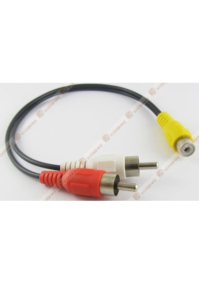 Anfi Y Kablo 2 Erkek Rca To 1 Dişi Rca Kablo
