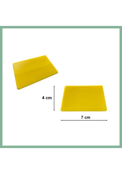 Bşkvirgo Mini Ragle Folyo Cam Filmi Çekme Aparatı 4x7cm Sarı Bsk2026