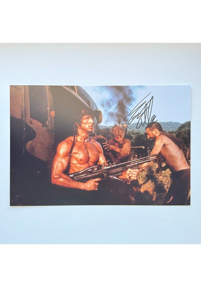 Sylvester Stallone Rambo 20x30 Cm Boyutunda El İmzalı Fotoğraf Ö