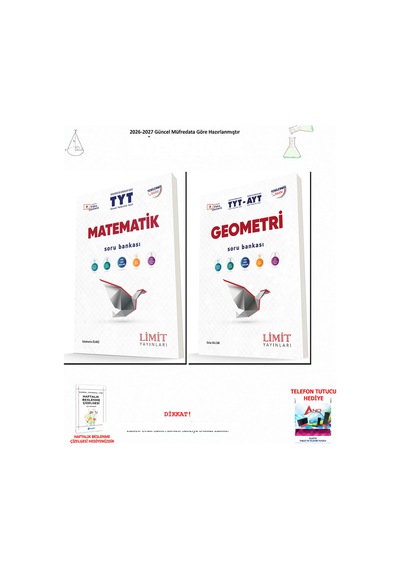 Limit Tyt Matematik Ve Geometri Soru Bankası 2 Kitap Seti