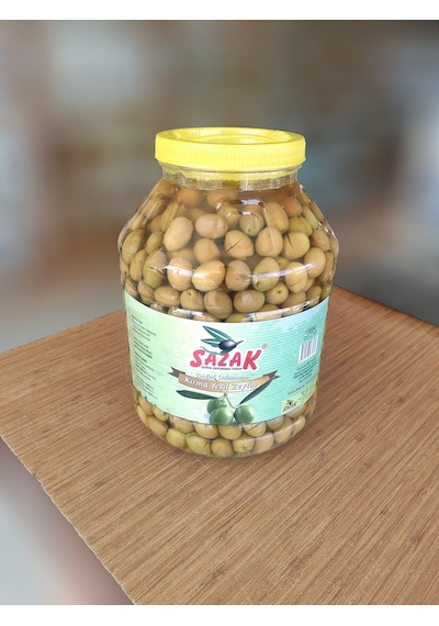 Sazak Yeşil Kırma Zeytin Mut Zeytini ( 261-290 M Kalibre) 5 L Pet Yeni