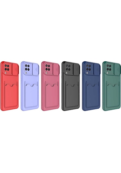 Galaxy M32 Kılıf Zore Kartix Kapak Lila