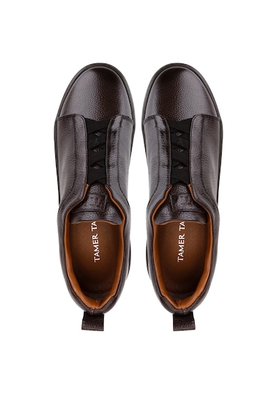 Tamer Tanca Erkek Hakiki Deri Kahverengi Sneakers & Spor Ayakkabı 1163 2526 Erk Ayk Y26 Kahve Fltr