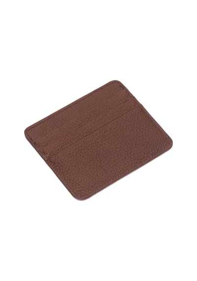 Westpolo Unisex Süper Slim Para Bölmeli Hakiki Deri İnce Kartlık Cüzdan 6 Bölmeli - Fındık Fındık