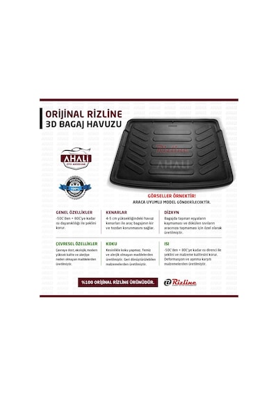 Rizline Citroen C4 2021 Sonrası 3D Bagaj Havuzu 555078672