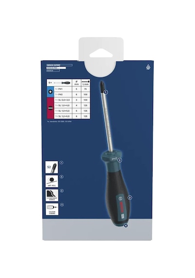 Bosch Pro Ph/sl 6'lı Tornavida Seti 1600a039pe