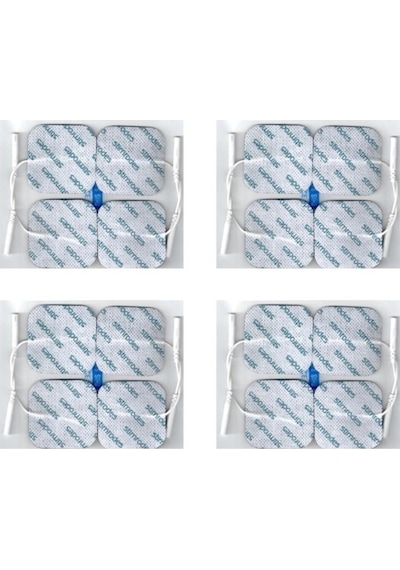 Stimrodes 5 x 5 CM Kablolu Kare Tens Pedi 4 x 4'lü