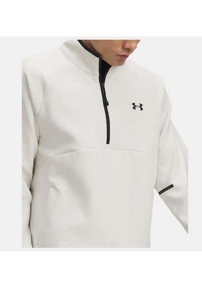 Under Armour Unstoppable Flc Half Zip Erkek Sweatshirt-33323 beyaz