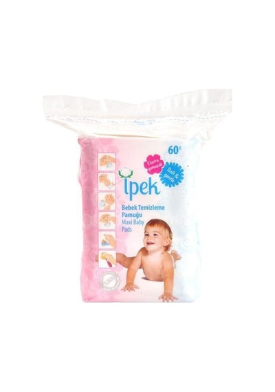 Ipek Maxi Bebek Temizleme Pamuğu 60 Lı 6 Paket