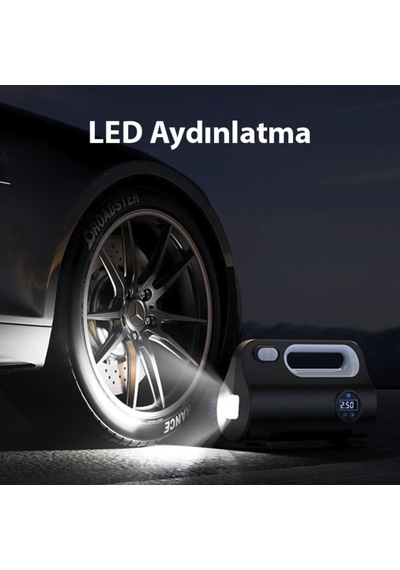 Ultra Güçlü Digital Lastik Şişirme Araç Kompresörü Araba Kamyon Tır Otobüs İçin 150 Psi