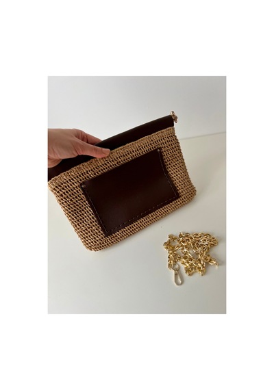 Bolca Emek El Emeği Kadın Hasır Clutch Çanta Turuncu - 921765461 Turuncu - 921765461 Turuncu