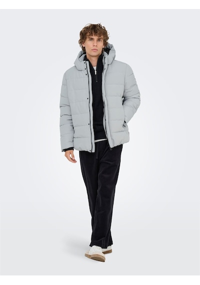 ONLY & SONS Onscayson Puffa Otw Noos Erkek Gri Mont - 22019598