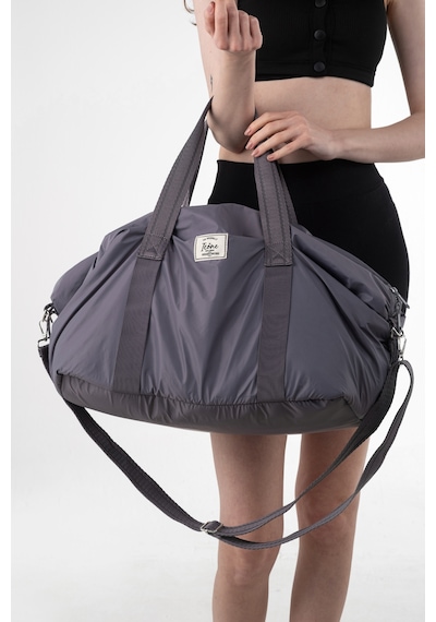 İcone Bag Icone Mat İçin Fermuar Kapamalı Yoga, Pilates, Fitness ,gym Spor Çantası Gri