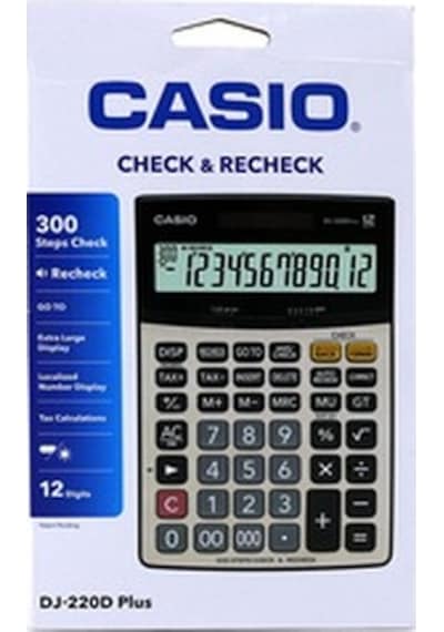 Casio Dj-220D Plus 12 Haneli Hesap Makinesi