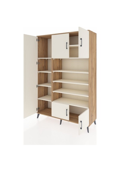 Hyperion Dolap 10 Raflı 5 Kapaklı 132x44x195 Çam-aytaşı/aytaşı Çam Hyperion Dolap 10 Raflı 5 Kapaklı 132x44x195 Çam-aytaşı/aytaşı Çam