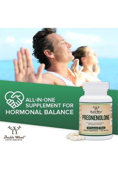 Double Wood Pregnenolone 100mg Converted To Progesterone To ...