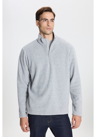George Henry 2'li Paket Standart Fit Bato Yaka Soğuk Geçirmez Sweatshirt Polar Gri Melanj - Siyah George Henry 2'li Paket Standart Fit Bato Yaka Soğuk Geçirmez Sweatshirt Polar Gri Melanj - Siyah