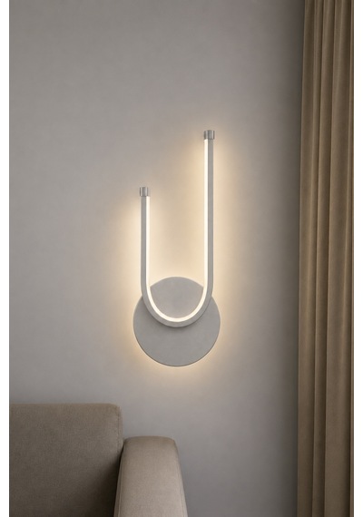 Liva Modern Led Duvar Apliği Günışığı Gri