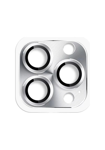 Mey İthalat Apple, Uyumlu iPhone 16 Pro Max Pers Alüminyum Kamera Lens - Gümüş