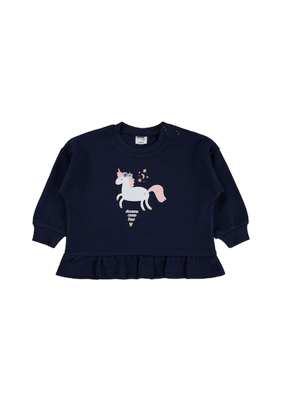 Civil Baby Unicorn Baskılı 6-18 Ay Sweatshirt - Lacivert