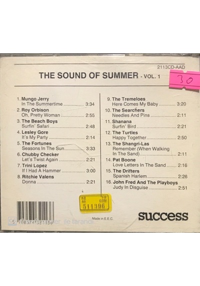 Plak Değildir Cd Dir Cd The Sound Of Summer Vol. 1 Cd
