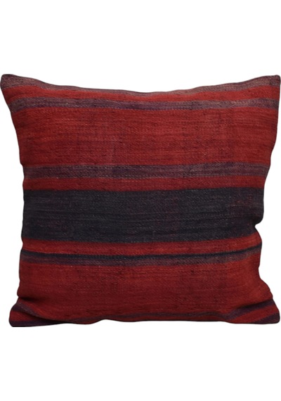 Zehra Abla Halı Yeni El Dokuma Dekoratif Kilim Kırlent Yastık Kılıfı 6735 Çok Renkli