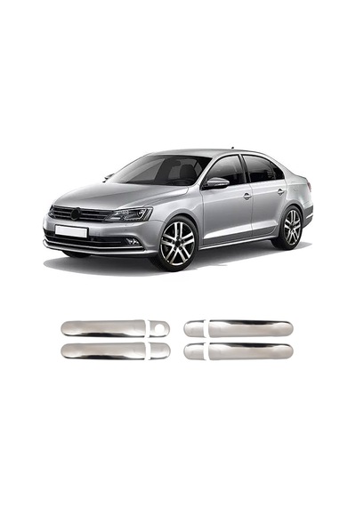 Volkswagen Jetta Uyumlu 2010-2018 Krom Kapı Kolu 4 Kapı Paslanmaz Çelik