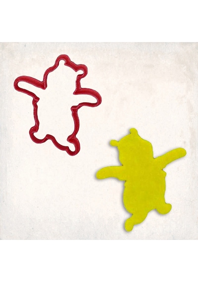 Winnie The Pooh Kurabiye Kalıbı Şekillendirici Kopat KIrmızı