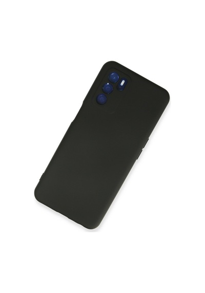 Newface Oppo A16 Kılıf Nano İçi Kadife Silikon - Siyah Siyah