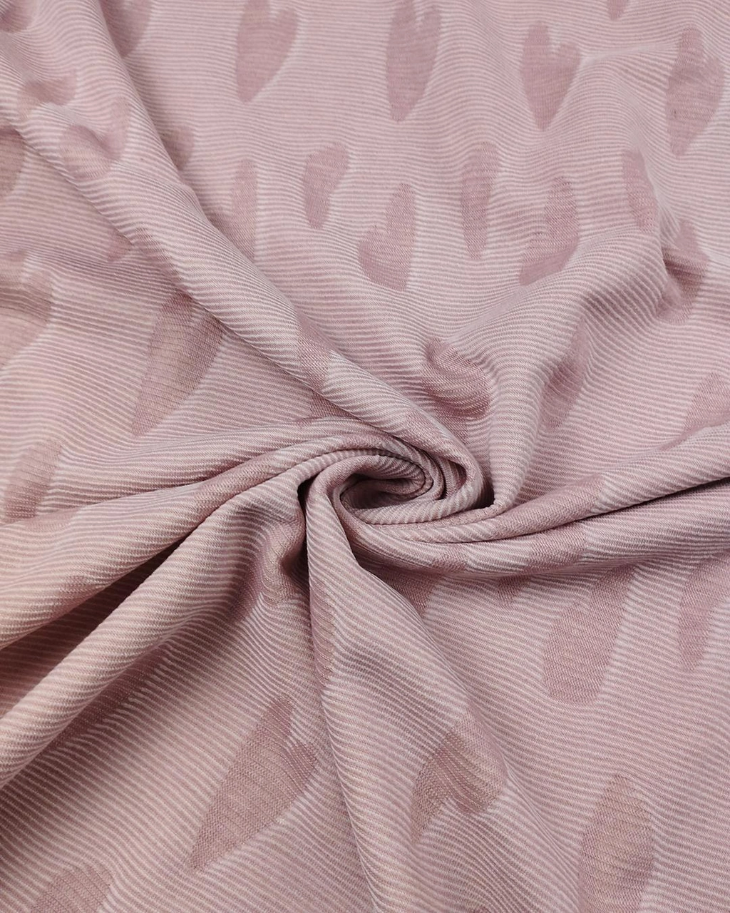 Örme Yumuşak Esnek Kalp Desenli Pembe Krem Renklerde En: 150 Cm-925 Renkli