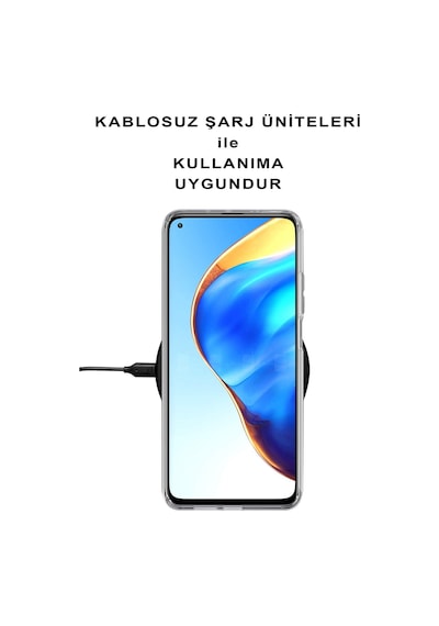 Xiaomi Mi 9t Pro Uyumlu Kapak Floral Pembe Tasarımlı Şeffaf Silikon Kılıf