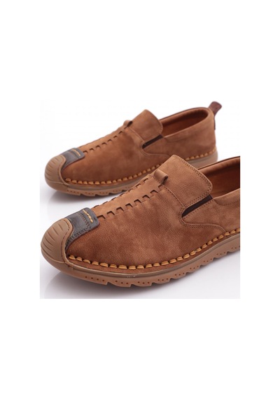 Dgn 9861 Erkek Comfort Ayakkabi Taba Nubuk Kahve
