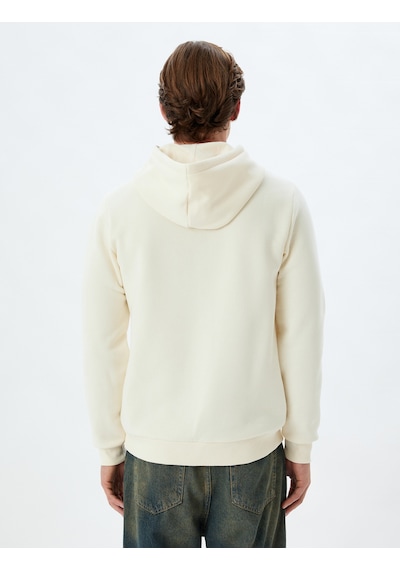 Koton Erkek Sweatshirt Ekru 5wam70001mk 25ky59000107 Y5915 Ekru