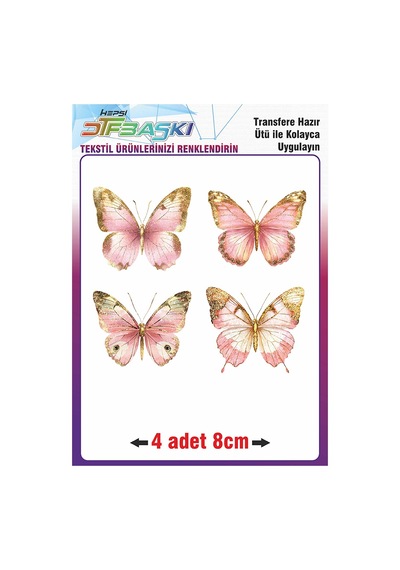Ütü İle Yapışan Tekstil Transfer Baskı 2222