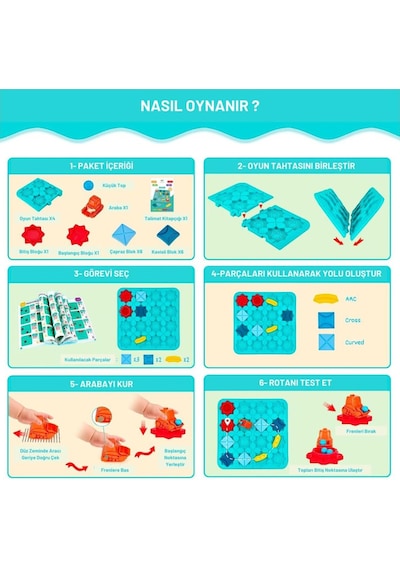 Code & Go Kodlama Oyuncağı, Stem, Mantıksal Yol Oluşturma Oyuncağı, Eğitici Oyuncak, Yaratıcı Düşünme, Akıl Ve Zeka Oyunu