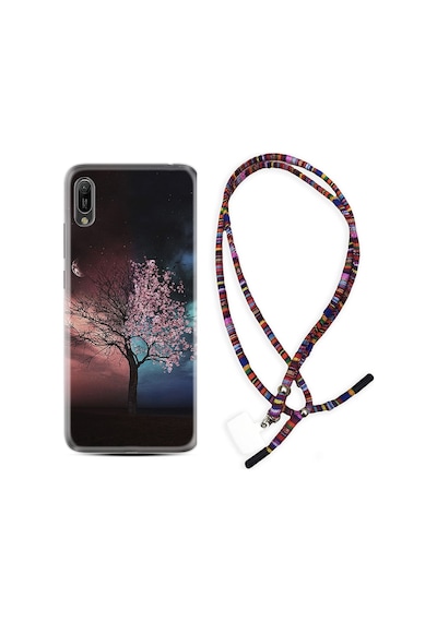 Huawei Y6 2019 Kılıf Rasta Boyun Askılı Heaven Tree 1859