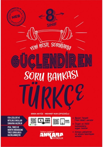 Ankara Yayınları 8. Sınıf Güçlendiren Türkçe + Fen Bilimleri Soru Bankası Seti