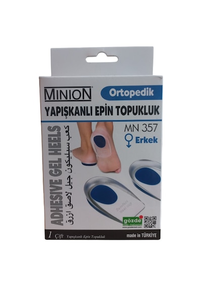 Minion Erkek Ortopedik Yapışkanlı Epin Topukluk-2718