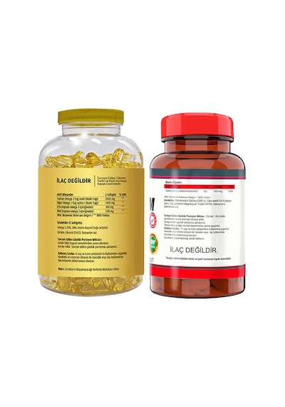 Flx Omega 3 Balık Yağı 180 Softgel & Nevfix Vitamin C Quercetin B