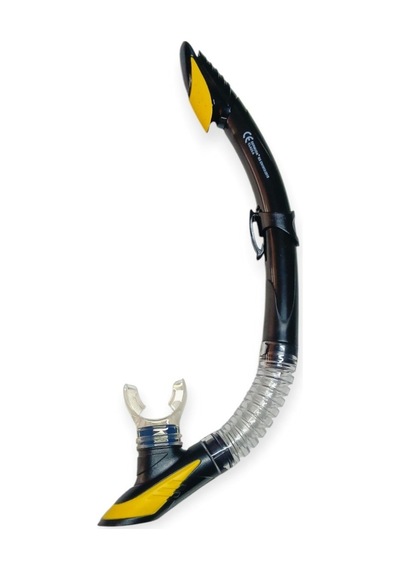 Tempered Camlı Premium Silikon Dalış Maskesi Ve Snorkel Yetişkin - Sarı Çok Renkli