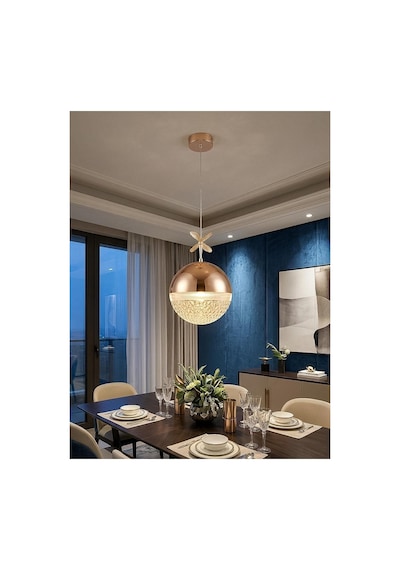 Madrid Model Gold 3 Renk Modu Ledli Sarkıt Modern Salon Mutfak Çocuk Yatak Odası Led Avize