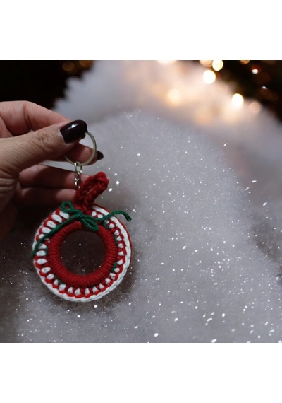 Luluyen Sevimli Yılbaşı Temalı Amigurumi El Örgüsü Anahtarlık Ve Çanta Aksesuarı,yılbaşı Hediyesi
