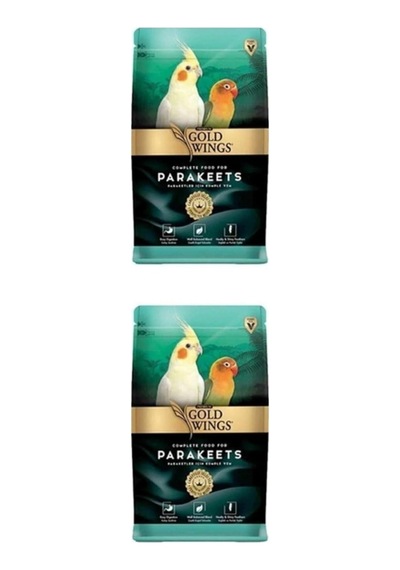 Gold Wings Paraket, Sultan Ve Cennet Papağanı Yemi 1 Kg X 2 Adet 0.75 LT - 2.5 LT - 12 KG