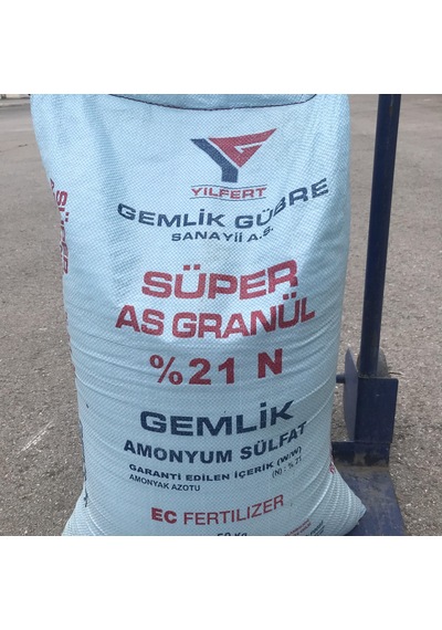 Çim Gübresi A.Sülfat Gübre Süper As %21 Azot Gübresi - 50 KG