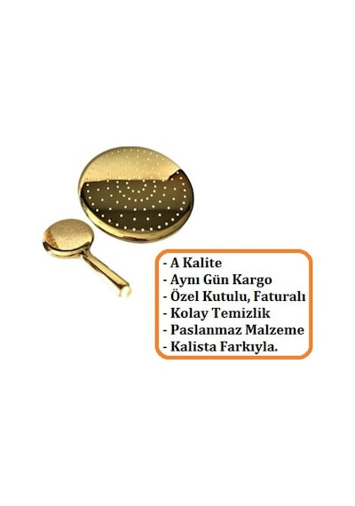 Beyazsu Gold Duş Seti Altın Rengi Duş Seti Takımıtepe Yağmurlama Altın