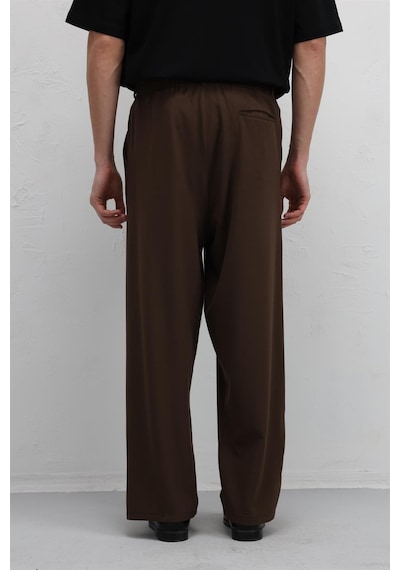Vamos Baggy Fit Kumaş Pantolon 30-795-1 Kahve