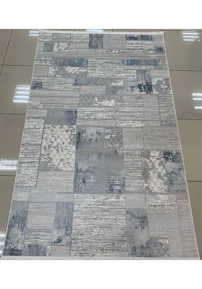 Padişah Halı Sümela 79477 030 Serisi Akrilik Salon Oturma Yatak Odası Halısı Gri - Mavi