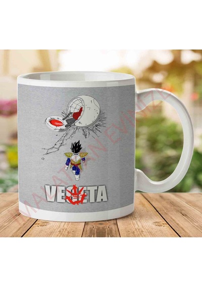 1-779 Arkira Vegeta Dragon Ball Z Mashup İki Tarafı Baskılı Kupa Bardak.jpg Çok Renkli
